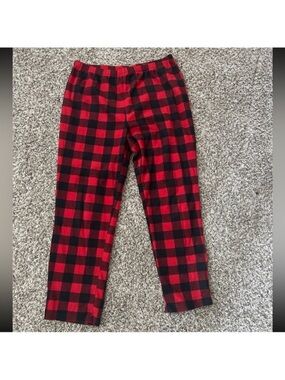 Plaid Pajama Pants - Red and Black